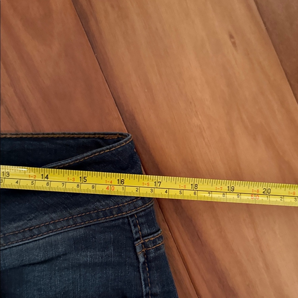 Dark Blue Straight Leg Women's Jeans - Picture 6 of 7